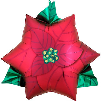 Ballon Mylar Supershape - Poinsettia Party Shop