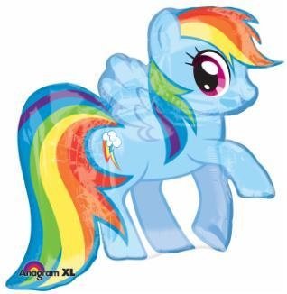 Ballon Mylar Supershape - Rainbow Dash Party Shop