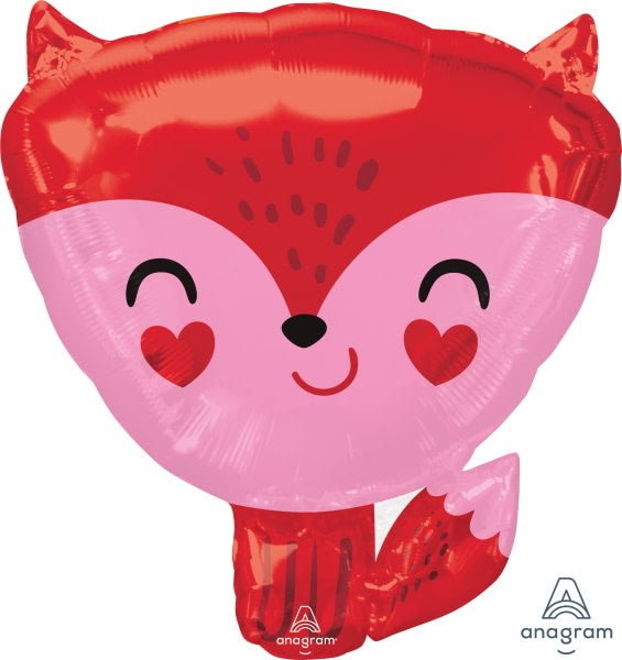 Ballon Mylar Supershape - Renard En Amour Party Shop