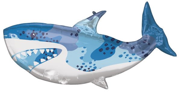 Ballon Mylar Supershape - Requin Bleu Party Shop