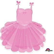 Ballon Mylar Supershape - Robe De Ballet Rose Party Shop