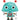 Anagram - Ballon Mylar Supershape - Robot Aqua - Party Shop
