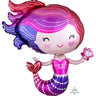 Anagram - Ballon Mylar Supershape - Sirène Rouge/Mauve/Rose - Party Shop