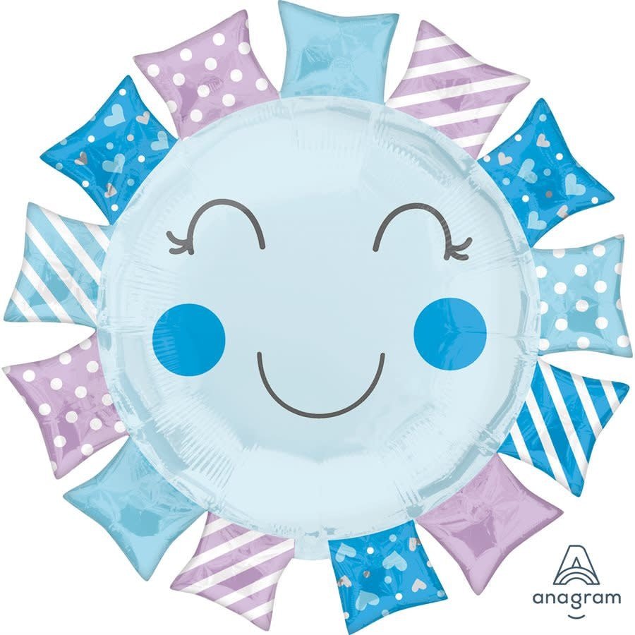 Ballon Mylar Supershape - Soleil Bleu Party Shop