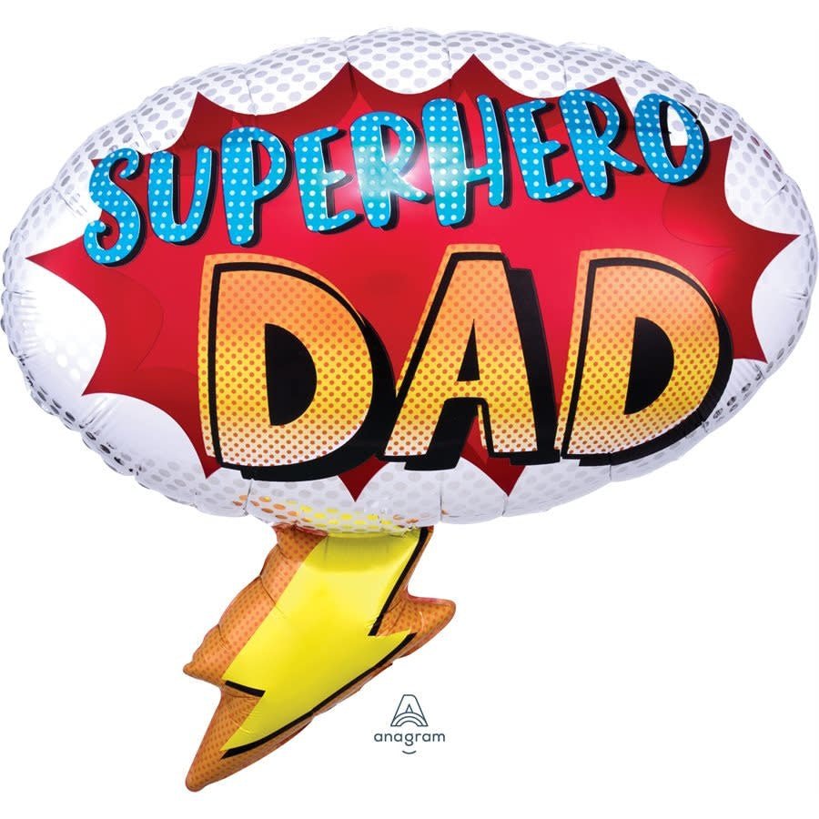 Ballon Mylar Supershape - Superhero Dad Party Shop