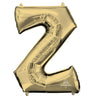 Anagram - Ballon Mylar Supershape - Lettre Z - Or Blanc - Party Shop