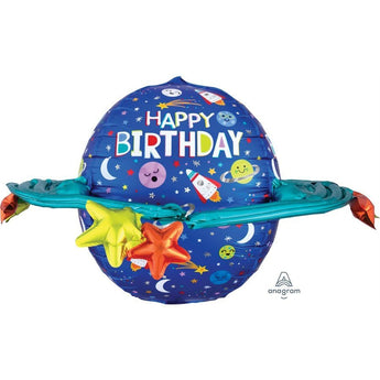 Ballon Mylar Ultrashape - Planète - Party Shop