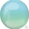 Anagram - Ballon Orbz - Dégradé Bleu & Vert - Party Shop