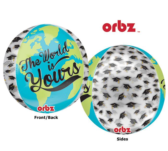 Ballon Orbz - Graduation: The World Is Yours Party Shop