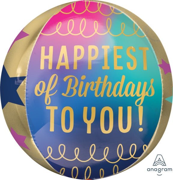 Ballon Orbz - Happiest Of Birthdays Party Shop