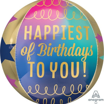 Ballon Orbz - Happiest Of Birthdays Party Shop