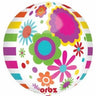 Anagram - Ballon Orbz - Lignes & Fleurs - Party Shop