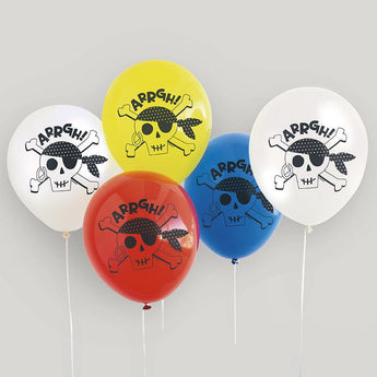 Ballons Latex 12Po (8) - Pirate - Party Shop