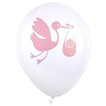Ballons Latex 9" Baby Shower Rose (8) Party Shop