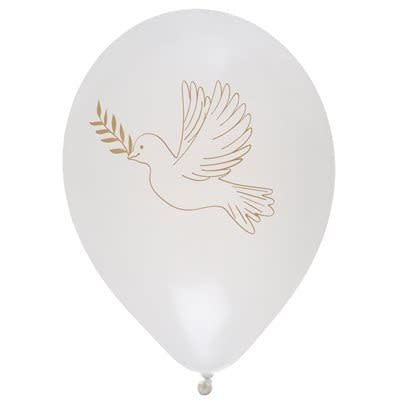 Ballons Latex 9" - Communion Or (8) Party Shop