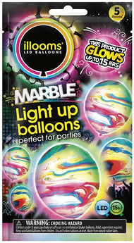 Ballons Lumineux (5) - Marbré Party Shop