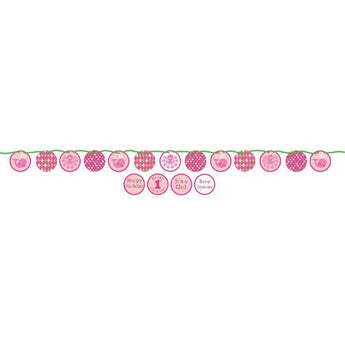 Banniere Baleines Roses 5.5' Party Shop