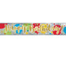 Unique - Bannière D'Anniversaire Dorée Scintillante En Aluminium 12' - Party Shop