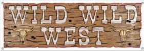Bannière De Fête 5Pix21Po - Western Wild West Party Shop