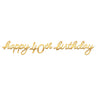 Amscan - Banniere De Fete Or - 40 Ans - Party Shop