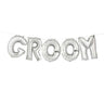 Unique - Bannière En Ballon 14Po Groom - Argent - Party Shop