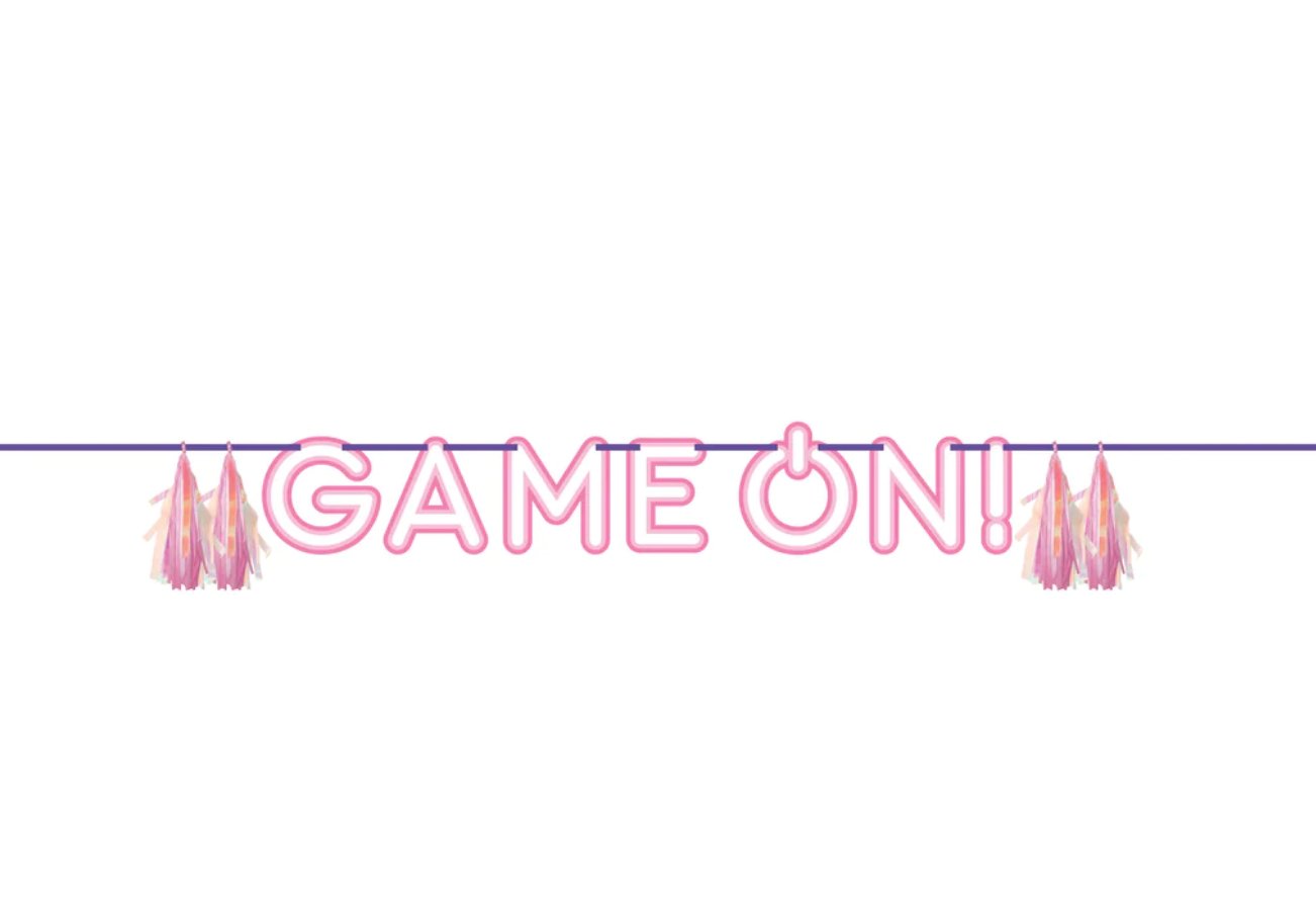 Banniere Game On - Jeux Videos Party Shop