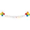 Creative Converting - Bannière Happy Birthday 102" X 6" - Inclus 10 Ballons Latex 8'' - Party Shop