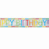 Unique - Bannière Happy Birthday 12' - Arc En Ciel - Party Shop