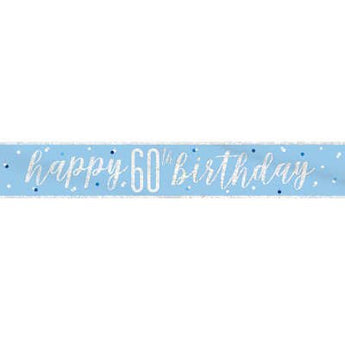 Bannière - "Happy Birthday"  Bleu Pâle - Party Shop
