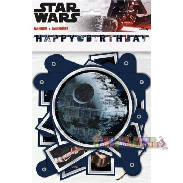 Bannière Happy Birthday - Star Wars Party Shop