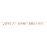 Santex - Bannière Joyeux Anniversaire Rose Gold - Party Shop