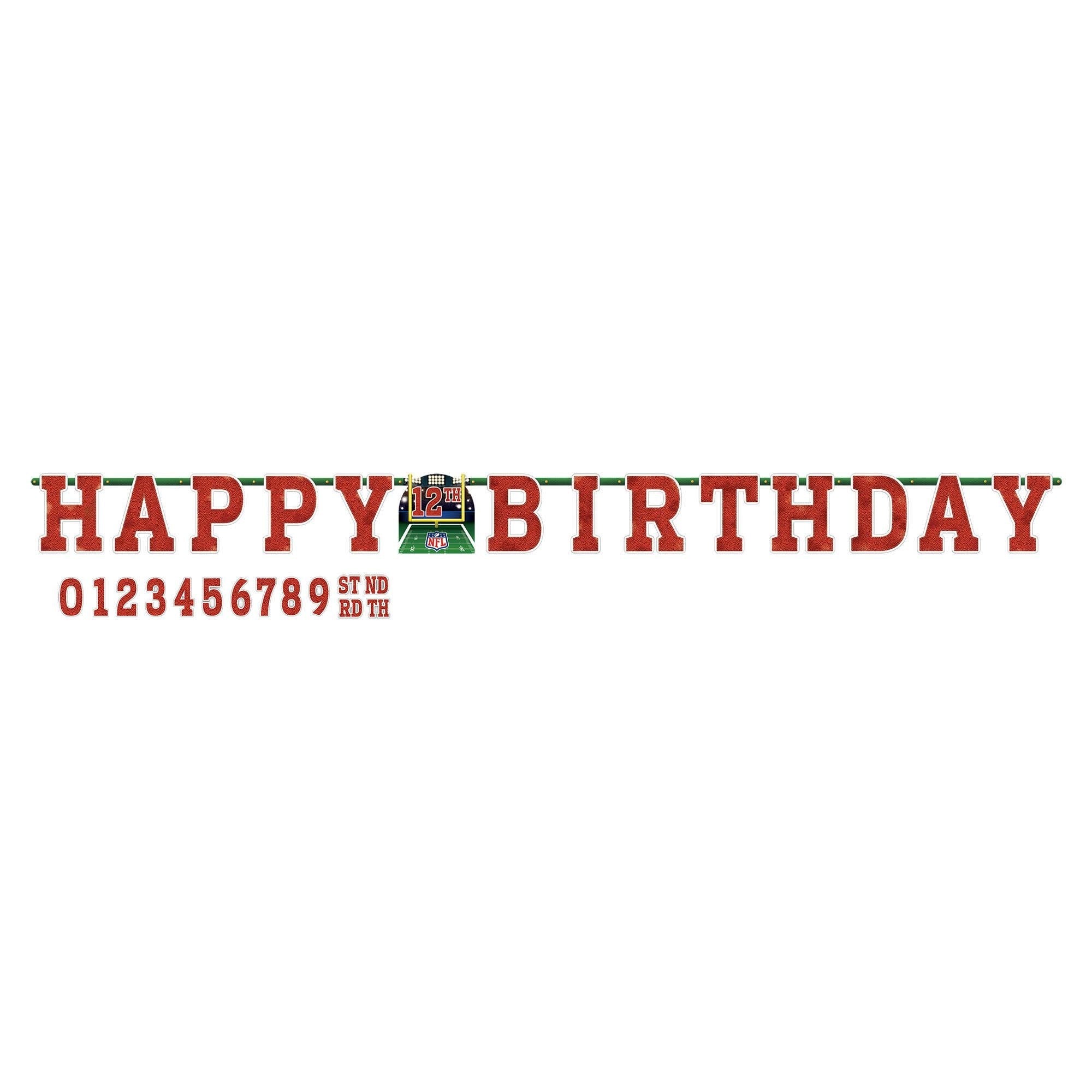 Bannière Personnalisable Happy Birthday - Football Party Shop
