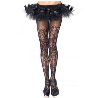 Leg Avenue - Bas Filet À Motif Vigne Floral - Party Shop