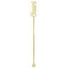 Amscan - Bâtonnets Pour Boisson Cheers (12) - Or - Party Shop