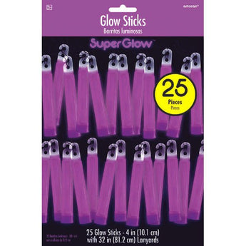 Bâtons Lumineux 4" (25Pc) -  Mauve - Party Shop