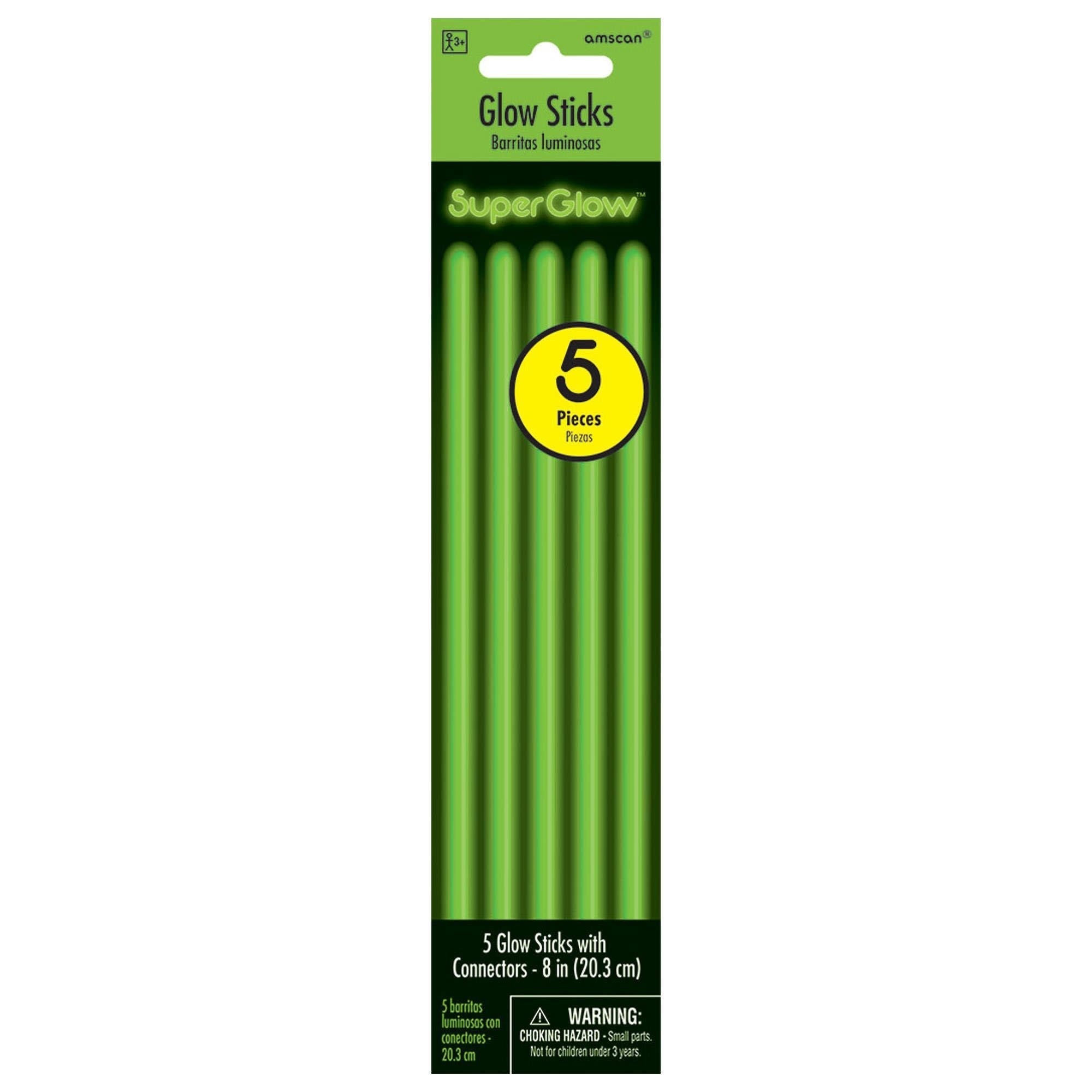 Bâtons Lumineux 8'' (5Pc) - Vert Party Shop