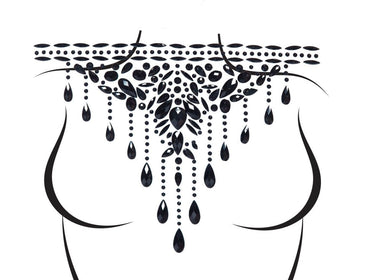 Leg Avenue - Bijoux Adhésif Collier De Corps - Party Shop