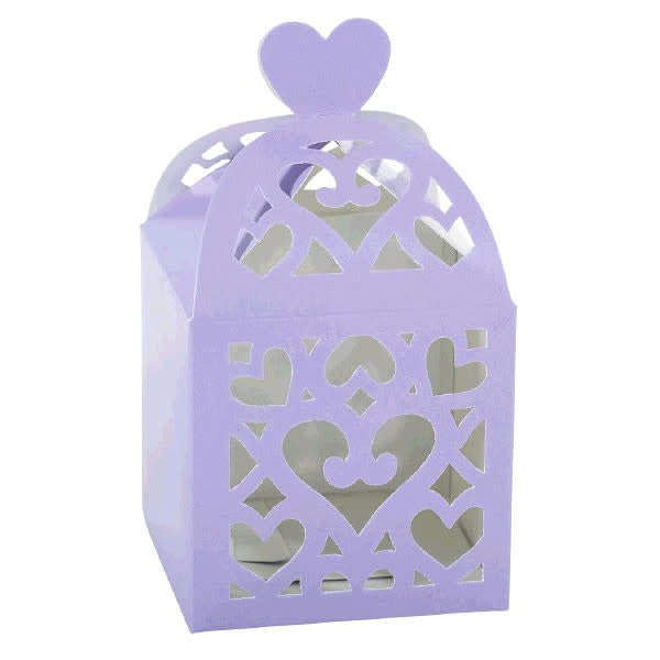 Boite À Cadeau 2.5"X2.5" Lanternes (50) - Lilas Party Shop