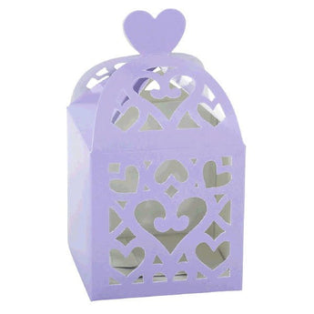 Boite À Cadeau 2.5"X2.5" Lanternes (50) -  Lilas - Party Shop