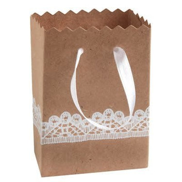 Santex - Boîte Dentelle Kraft 6 X 3 X 9 Cm (6) - Party Shop
