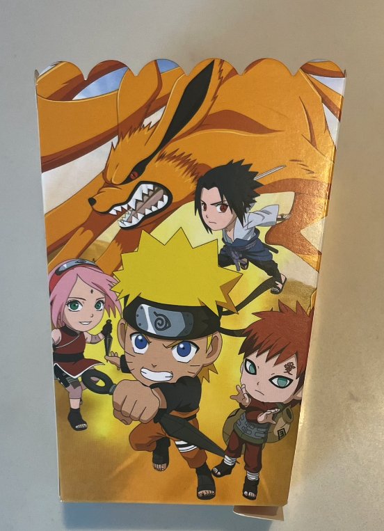 Boites En Carton À Pop Corn (6) - Naruto - Party Shop