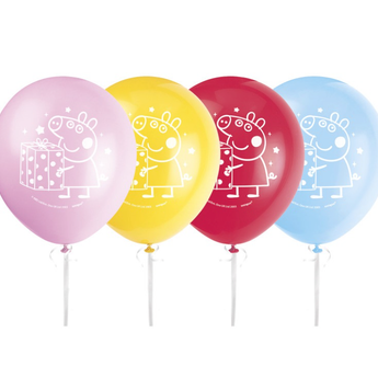 Sac De 6 Ballons En Latex 12'' - Peppa Pig - Party Shop