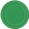 Unique - Emerald green 9-inch paper plates (20ct) – Elegant disposable tableware for weddings, birthdays, baby showers and Christmas – Party Shop